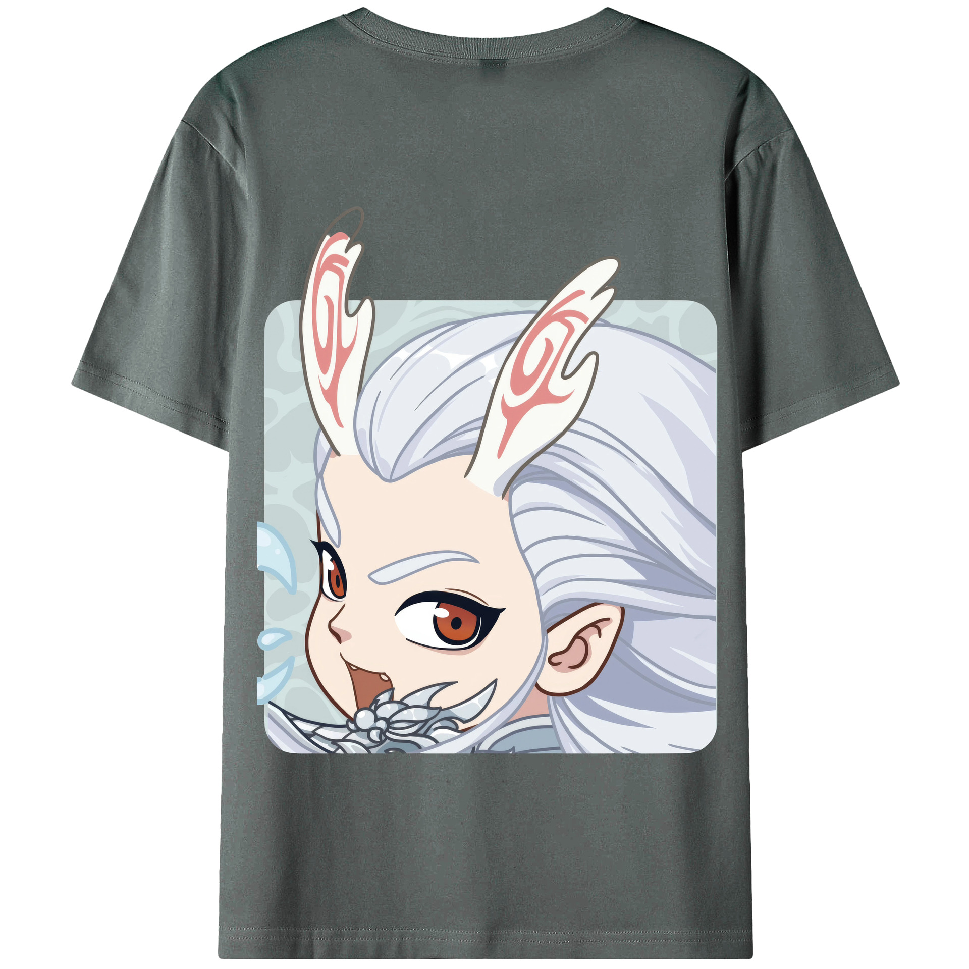 （画像用） Ne Zha 2 ナタ 魔童の大暴れ 綿100％半袖Tシャツ（背面プリント）